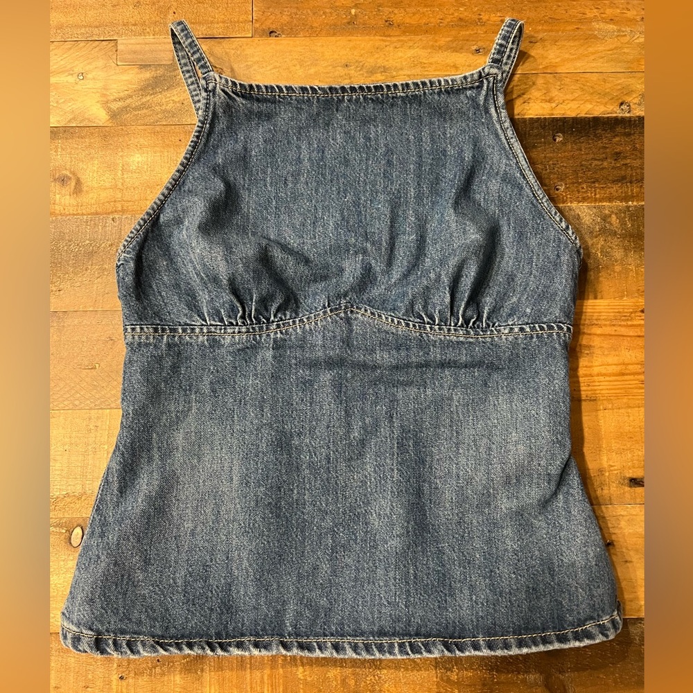 Zara Blue Denim Top | Size S